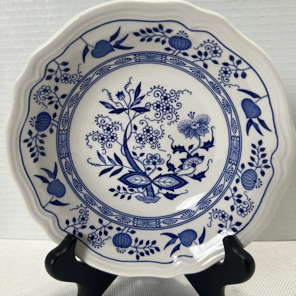 Vintage IRONSTONE ORIENTAL ONION Cereal Bowl 4610 ~ 6.75